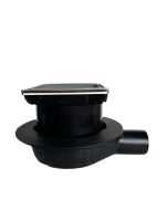 Sifon pardoseala KESSEL cu iesire laterala DN50, sistem inchidere, cu gratar inox placabil cu placi ceramice - imagine 2