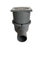 Sifon pardoseala KESSEL cu intrare si  iesire laterala DN50 articulata la unghi, cu gratar inox, sistem antimiros garda de apa, cu posibilitate trece lavoar - imagine 4